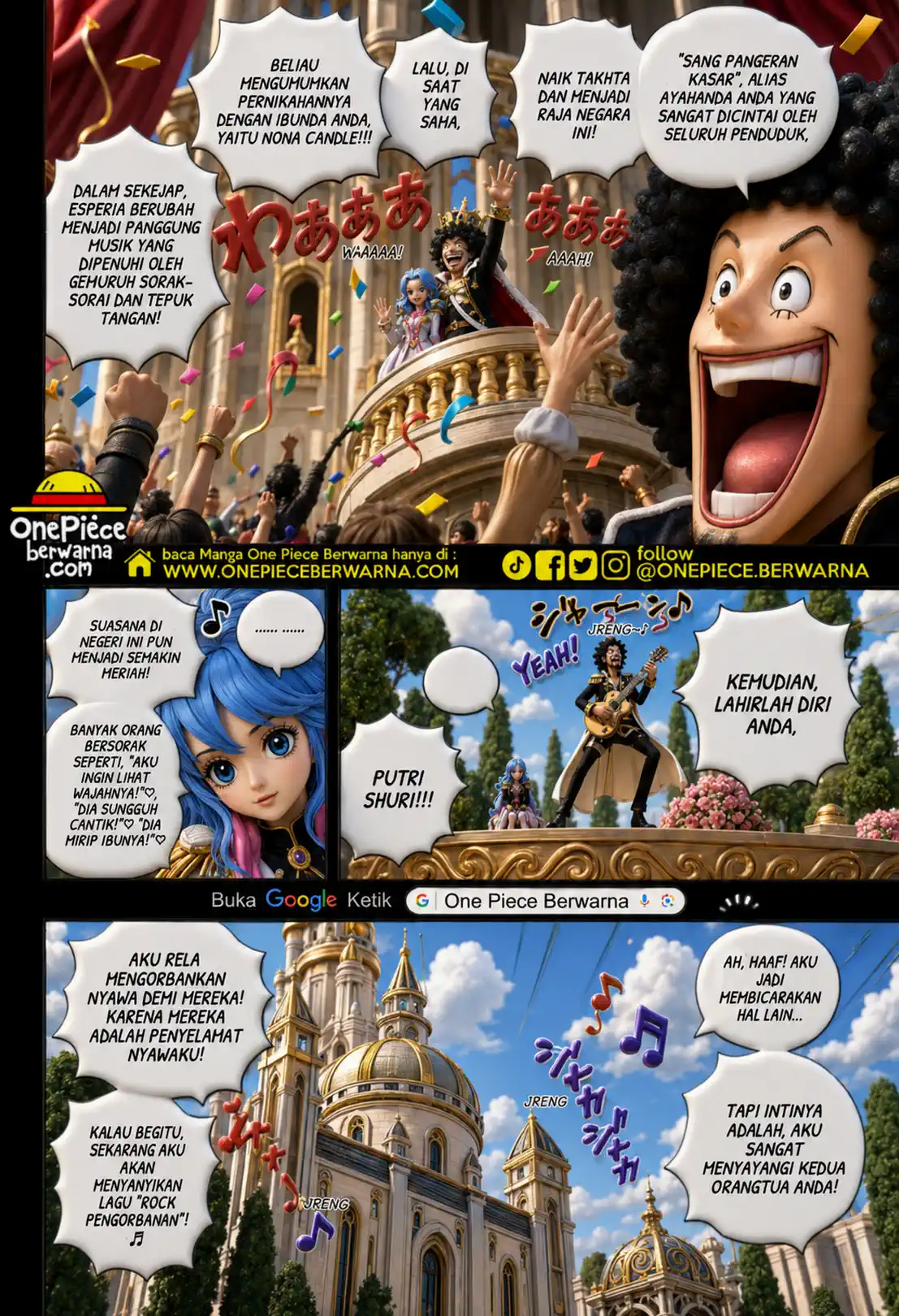 One Piece berwarna 1185 1186 1187 bahasa indonesia